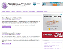 Tablet Screenshot of anesthesiamyths.com